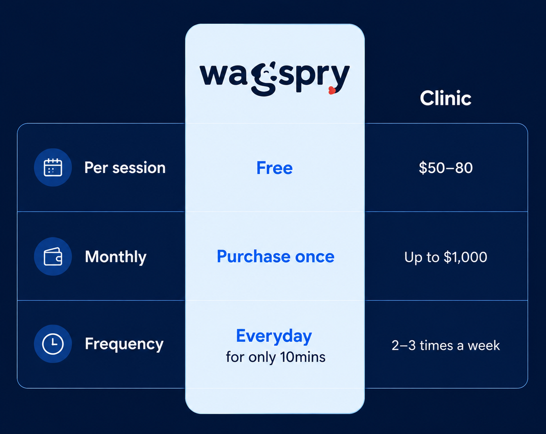 The same therapy clinics charge $80+ a session for.
