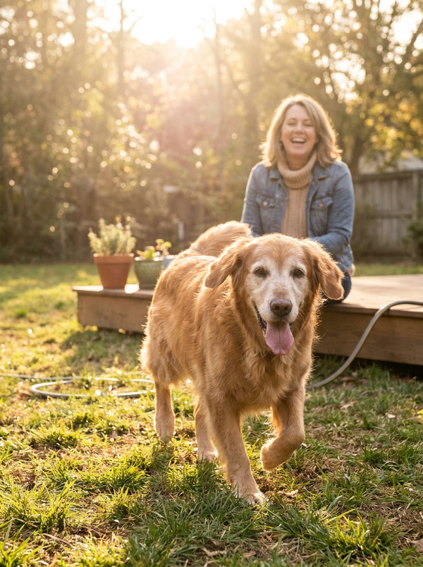 Daily sessions build on each other — easier mornings, happier walks, more tail wags.